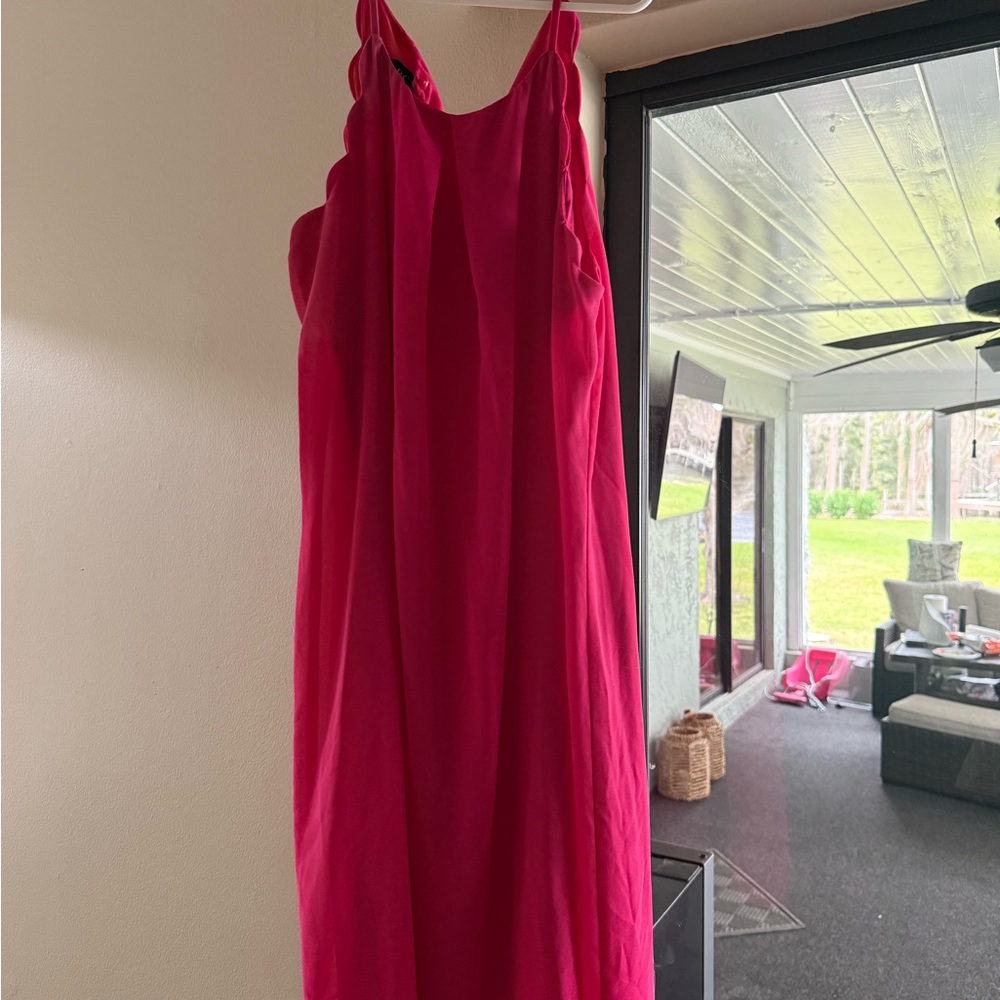 BCX Vibrant Pink Backless Dress